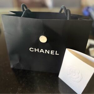 Empty Chanel Black gift bag
